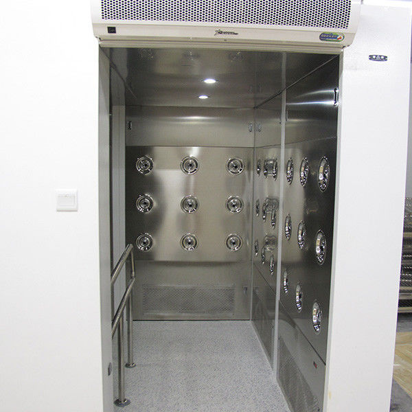 Tunnel de douche d'air de 90 de degré personnels de tour, équipements de pièce propre avec le matériel en acier peint 0