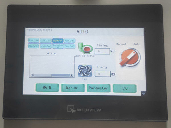 L'unité de douche d'air de Cleanroom de ROHS se relient au contrôle de collecteur de poussière par le PLC et l'écran tactile 1