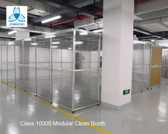 Structure en aluminium d'équipement de pièce propre de la classe 10000 FFU avec les portes coulissantes/cabine propre pharmaceutique